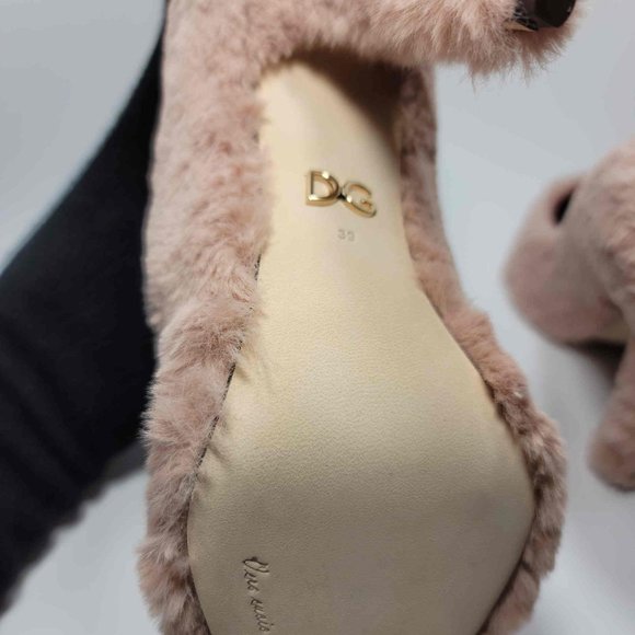 Dolce & Gabbana Pink Furr heels - Picture 10 of 11
